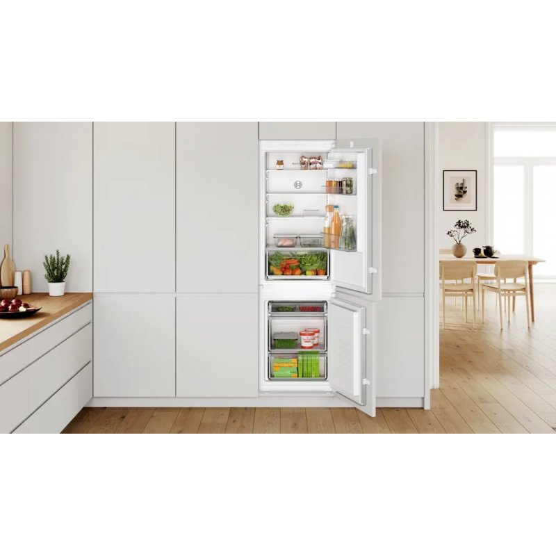 Bosch Serie 2 KIV865SE0 réfrigérateur-congélateur Intégré 267 L E Blanc