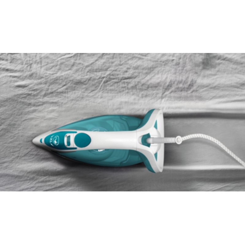 Calor FV5721C0 iron Dry & Steam iron Durilium Airglide soleplate 2400 W Blue, White