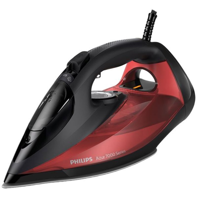Philips 7000 series DST7022/40 iron Steam iron SteamGlide Plus soleplate 2800 W Black Red