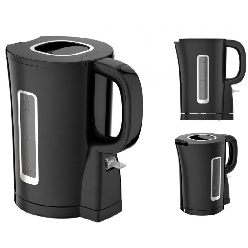 KitchenChef KSBOUIL17BLACK bouilloire 1,7 L 2200 W Noir