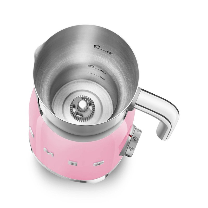 Smeg MFF11PKEU Mousseur et réchauffeur de lait Automatique Rose