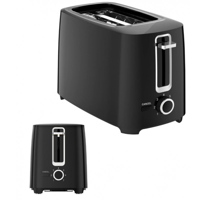 Grille-pain 2 fentes - Kitchen Studio - KSTOASTBLACK2T