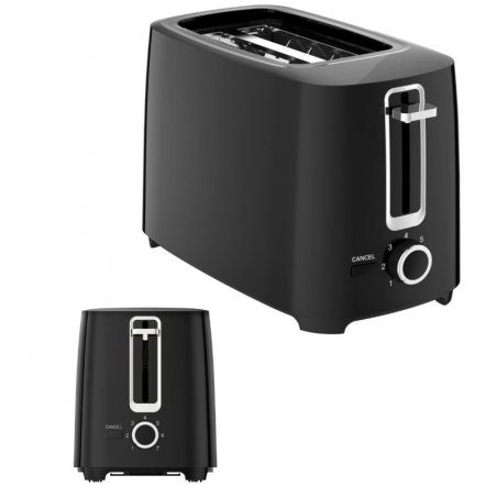 KitchenChef KS.TOASTblack2T 7 2 slice(s) 700 W Black