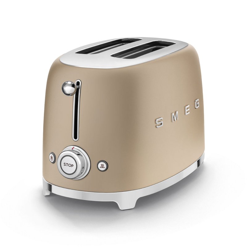 Smeg 50's Style Toaster TSF01CHMEU Champagne