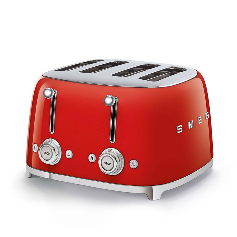 Toaster 4 tranches Rouge - Années 50 - TSF03RDEU