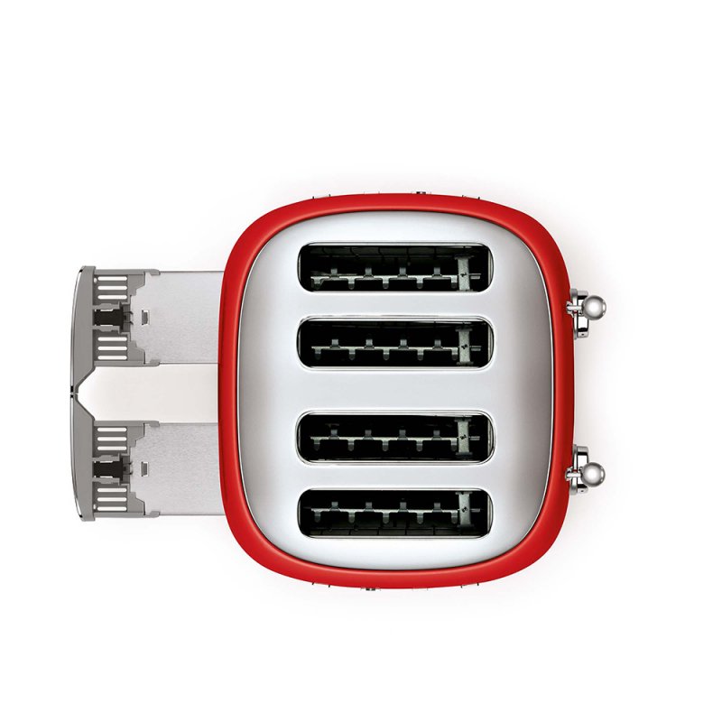 Toaster 4 tranches Rouge - Années 50 - TSF03RDEU