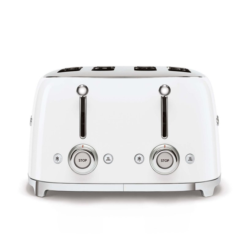 Toaster 4 tranches Blanc Brillant - Années 50 - TSF03WHEU