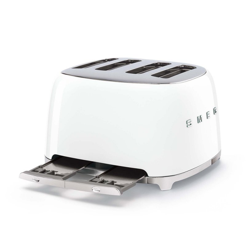 Toaster 4 tranches Blanc Brillant - Années 50 - TSF03WHEU