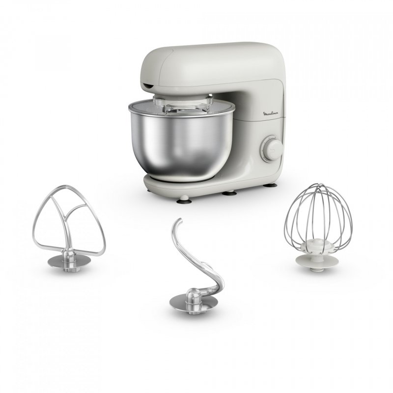 Moulinex QA160110 mixer Stand mixer 800 W White, Grey