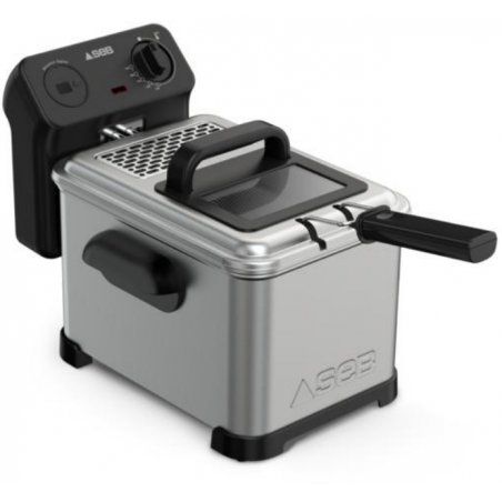 SEB FR506D00 friteuse Unique Autonome 2200 W Noir, Acier inoxydable