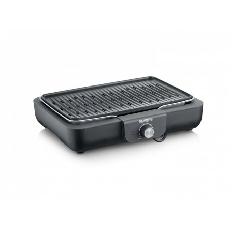 Severin PG 8556 barbecue et grill Dessus de table Electrique Noir, Acier inoxydable 2300 W