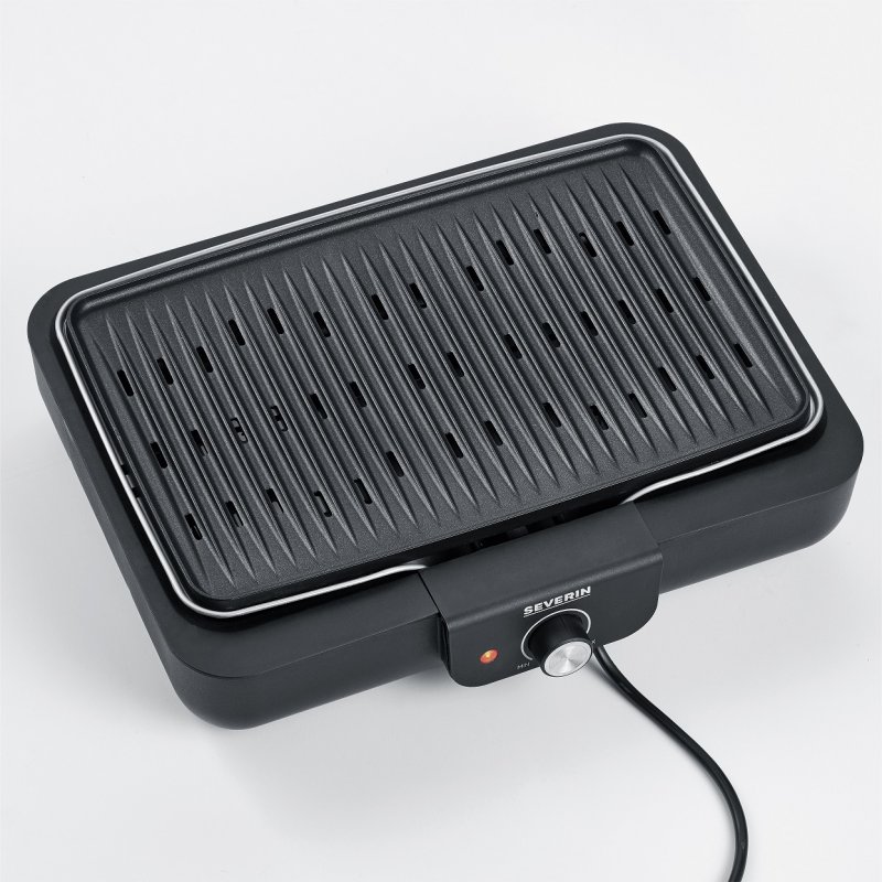 Severin PG 8556 barbecue et grill Dessus de table Electrique Noir, Acier inoxydable 2300 W