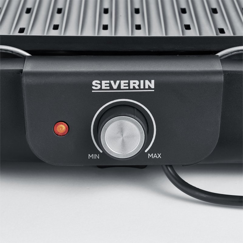 Severin PG 8556 barbecue et grill Dessus de table Electrique Noir, Acier inoxydable 2300 W