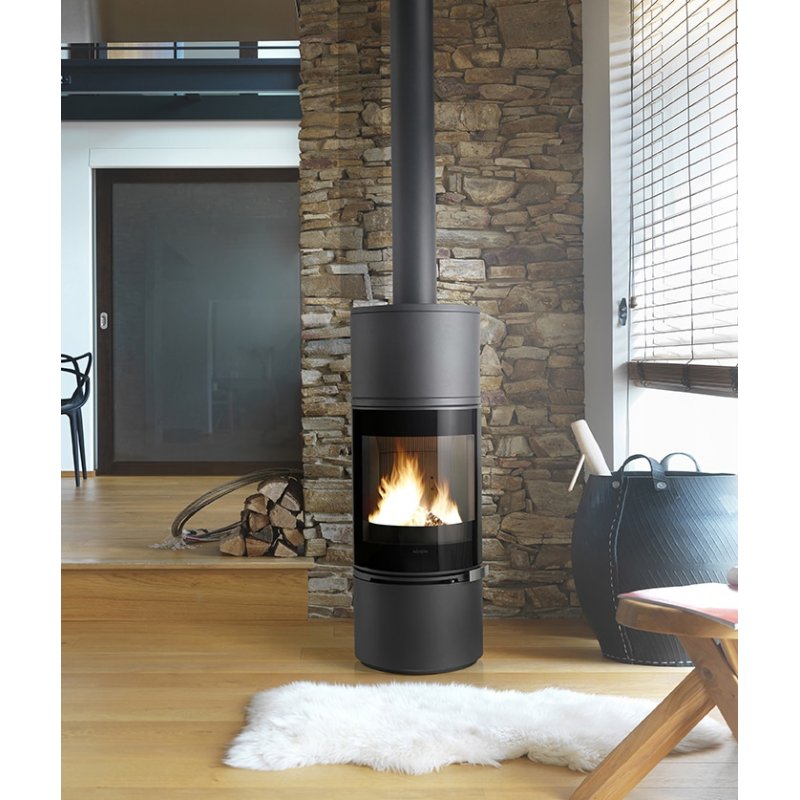 Invicta P610744 cheminée Intérieure Cheminée autonome Bois de chauffage Anthracite