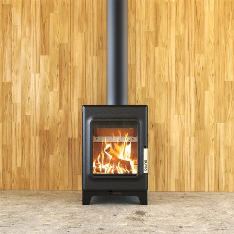 Poêle à bois longiligne THÉODORE