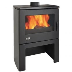 Poêle à bois panoramique 362113GRISARG