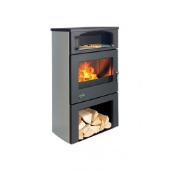 Godin Grand Chinon étuve Pose libre Gaz naturel Noir, Gris