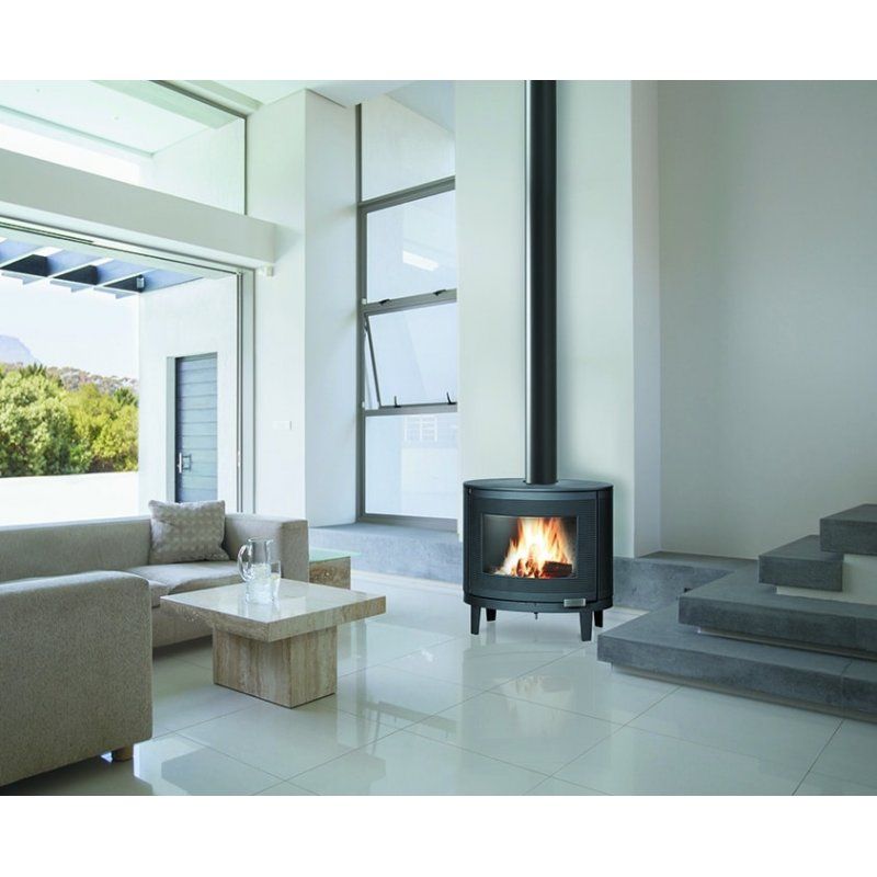 Invicta P647844 cheminée Intérieure Cheminée autonome Bois de chauffage Anthracite