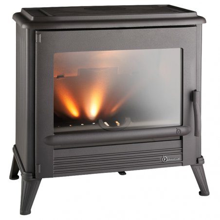 Invicta Modena Pose libre Briquettes de bois Noir
