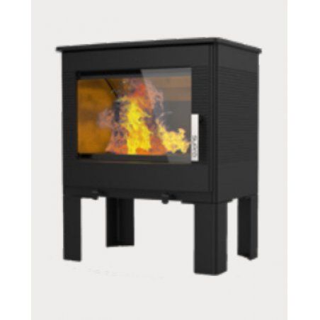 Supra ODÉLYA Pose libre Bois de chauffage Noir