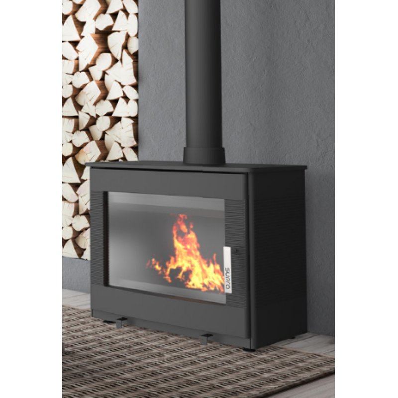 Supra FR9016160B poêle Intégré Bois de chauffage Noir