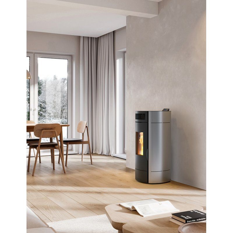 Invicta Lodi 10 Indoor Fireplace suite Pellet Black, Grey