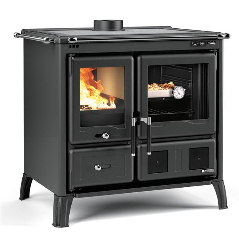 Cuisinière à bois GARDENIA5.0ACIERNOIRANTHRACITE
