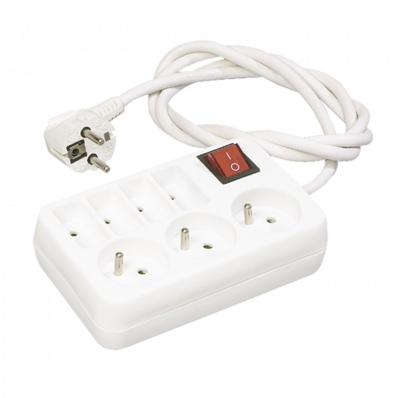 Erard 8309 power extension 1 m 7 AC outlet(s) Indoor White
