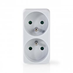 Nedis PSSPL200C2WT power extension 2 AC outlet(s) Indoor White