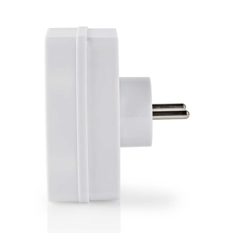 Nedis PSSPL200C2WT power extension 2 AC outlet(s) Indoor White