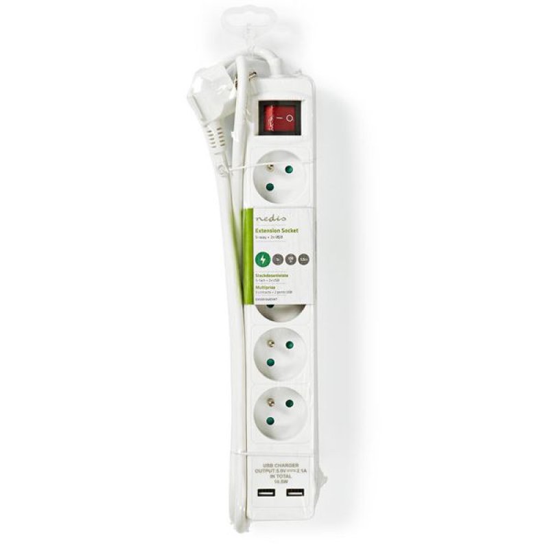 Bloc 5 prises avec interrupteur - EXSO515UESWT