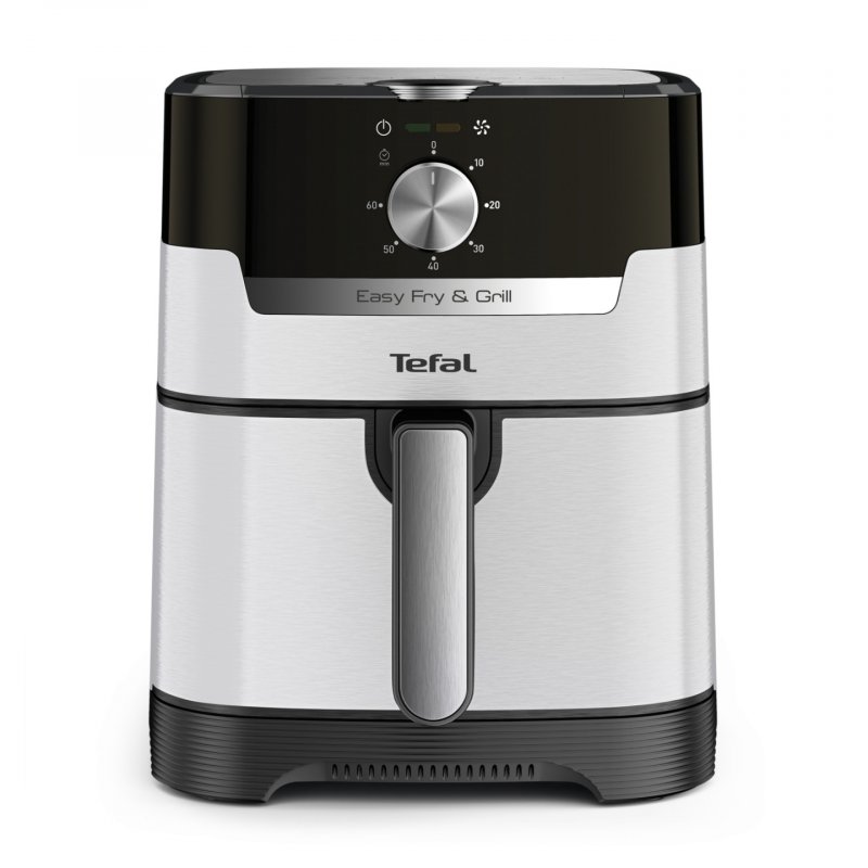 Tefal Easy Fry & Grill EY501A Single 4.2 L Stand-alone 1550 W Hot air fryer Black, Stainless steel