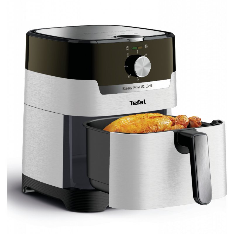 Heißluftfritteuse Easy Fry & Grill Classic (edelstahl/schwarz, 1.550 Watt, Korb 4,2 Liter)