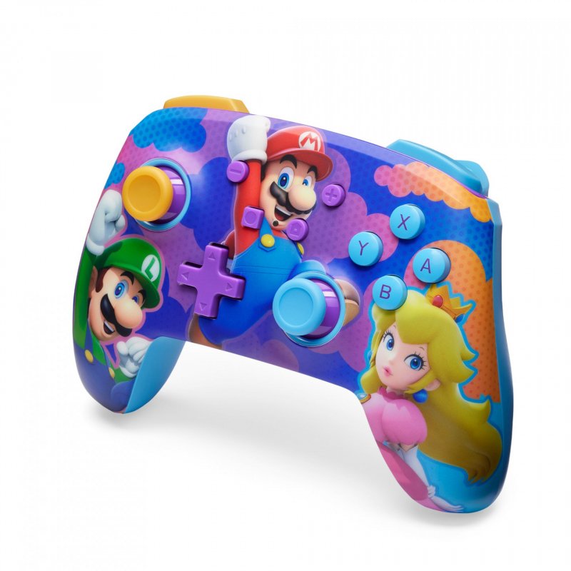 PowerA Enhanced Wireless Controller - Color Splash Heroes Nintendo Switch)