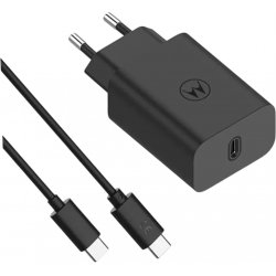 Motorola Charger TurboPower 30W USB-C w/ 1m C-C cable Black