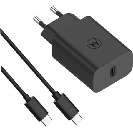 Motorola Charger TurboPower 30W USB-C w/ 1m C-C cable Black