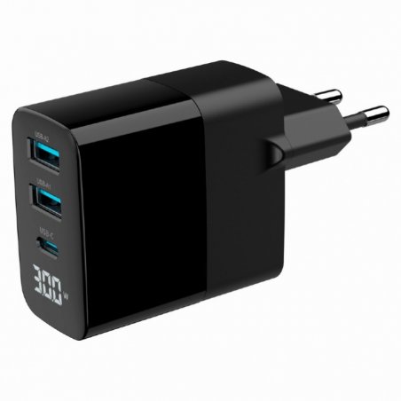 Chargeur secteur Gembird - 1x USB-C 2x USB-A 30W (Noir)