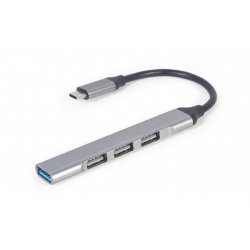Hub USB-C 3.1 Gembird - 4 ports (Argent)