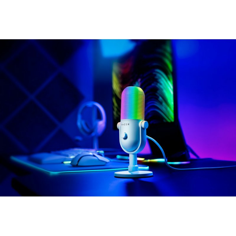 Razer Seiren V3 Chroma Blanc Microphone de PC