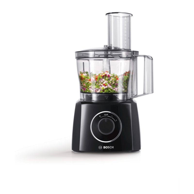 Bosch MCM3201B food processor 800 W 2.3 L Black Transparent