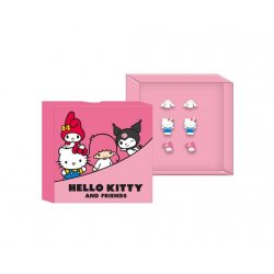 HELLO KITTY & Friends - 3 Paires de Clous d'Oreilles