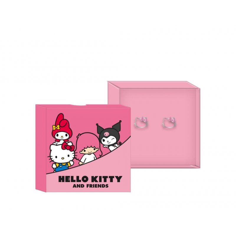 HELLO KITTY - Head - 1 Paire de Clous d'Oreilles