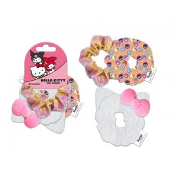 HELLO KITTY - Accessoires Cheveux "Chouchou" - 3 Pc