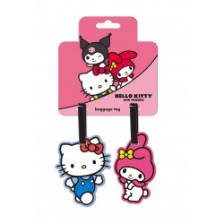 HELLO KITTY & MELODY - Set d'Etiquettes à Bagages - 2 Pc.