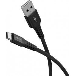 Goobay 74528 USB cable USB 2.0 3 m USB C USB A Black