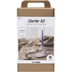 Starter Craft Kit - Resin Casting - 3 Candle Holders & 2 Trays (977539)
