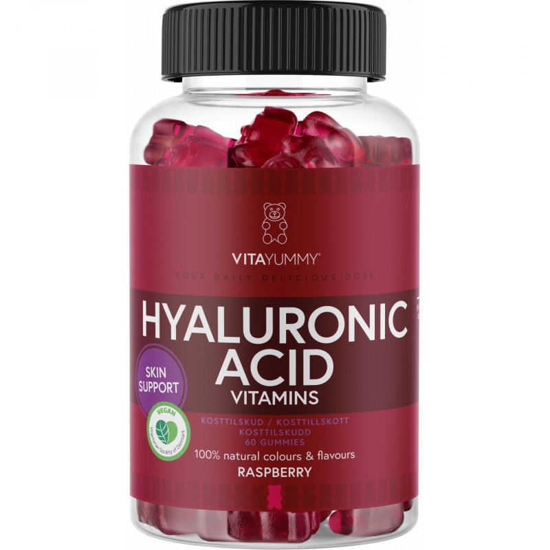 VitaYummy - Hyaluronic Acid - Raspberry - 60 pcs