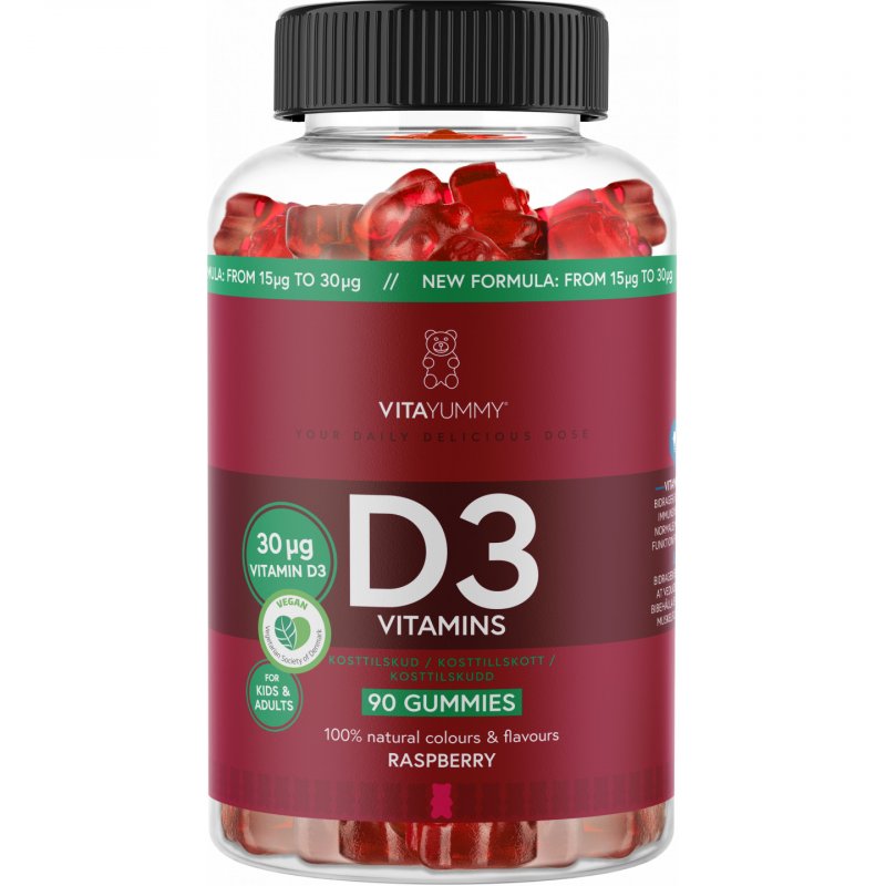 VitaYummy - D3 - Raspberry - 90 pcs