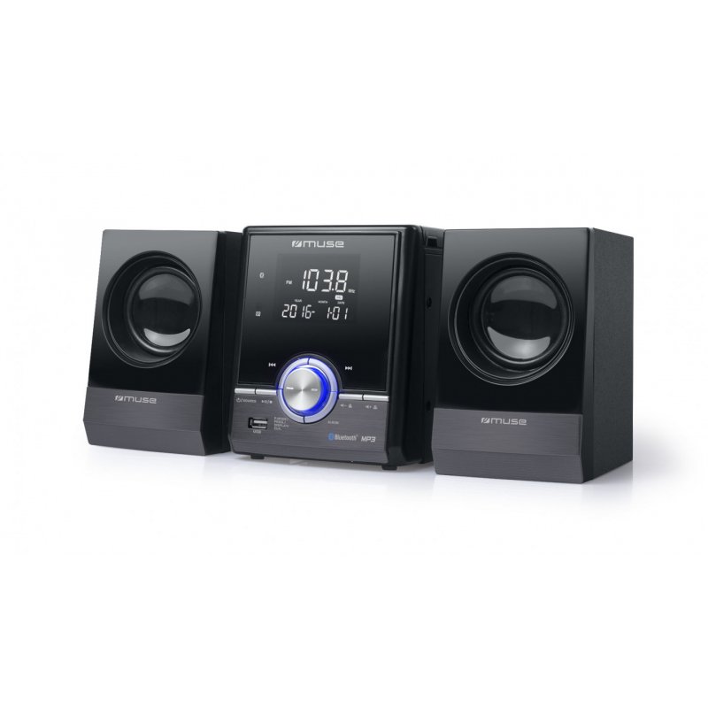 Muse M-38 BT Home audio micro system 10 W Black