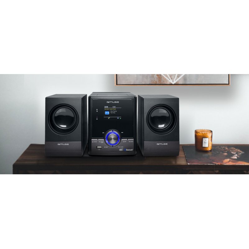 Muse M-50 DBT ensemble audio pour la maison Système micro midi domestique 30 W Noir